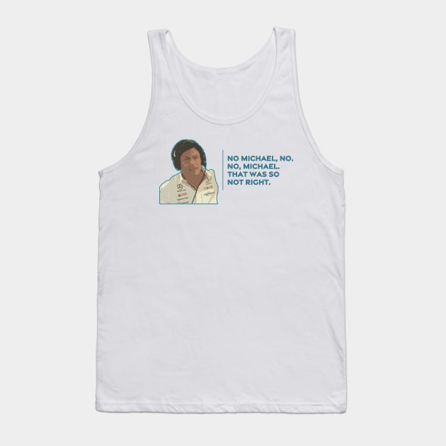 No, Michael! Toto Wolff Tank Top by singinglaundromat